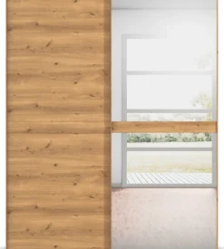 rauch Schwebetürenschrank »Kleiderschrank Schrank Garderobe Schlafzimmerschrank SCALE-LINE« edle Optik mit Bauchbinde in Korpusfarbe mit Spiegel MADE IN GERMANY