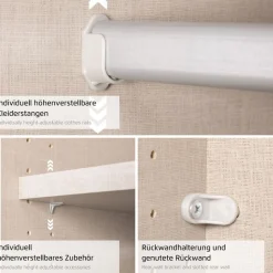 rauch Schwebetürenschrank »Kleiderschrank Schrank Ankleide Garderobe Schlafzimmerschrank MOITA« Breiten: 181/226/271 cm, Höhe 210 cm,mit Spiegel und Metallgriffleisten in Alu MADE IN GERMANY