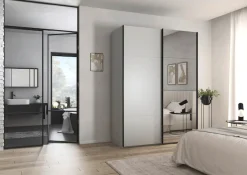 rauch Schwebetürenschrank »Kleiderschrank Schrank Garderobe Schlafzimmerschrank CONTIDO« 3 verschiedene Ausstattungen BASIC/CLASSIC/PREMIUM (inkl. SOFT-CLOSE),aus hochwertigem Material in 6 Breiten 2 Griff-Farben MADE IN GERMANY