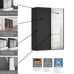 rauch Schwebetürenschrank »Kleiderschrank Schrank Garderobe Schlafzimmerschrank CONTIDO« 3 verschiedene Ausstattungen BASIC/CLASSIC/PREMIUM (inkl. SOFT-CLOSE),aus hochwertigem Material in 6 Breiten 2 Griff-Farben MADE IN GERMANY