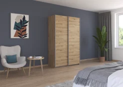 rauch Schwebetürenschrank »Kleiderschrank Drehtürenschrank Schrank Garderobe KRONACH« in 3 Ausstattungen BASIC/CLASSIC/PREMIUM, Breiten 131/175/218/261 cm,optional ohne, mit 1 oder 2 Spiegel, viel Stauraum MADE IN GERMANY