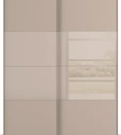 rauch Schwebetürenschrank »Kleiderschrank Schrank Garderobe Schlafzimmerschrank SCALE-FYRA« edle Türen viergeteilt Glas matt/glänzend viele Farben MADE IN GERMANY
