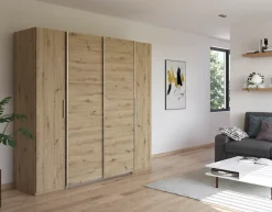 rauch Schwebetürenschrank »Kleiderschrank Drehtürenschrank Schrank Garderobe KRONACH« in 3 Ausstattungen BASIC/CLASSIC/PREMIUM, Breiten 225/268/311/354 cm,mit Dreh- und Schwebetüren und vielen Einlegeböden MADE IN GERMANY