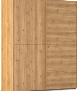 rauch Schwebetürenschrank »Kleiderschrank Schrank Garderobe Schlafzimmerschrank SCALE-WOOD« senkrecht geteilte Türen in robuster massiver Asteiche MADE IN GERMANY