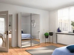 rauch Schwebetürenschrank »Kleiderschrank Schrank Garderobe REFLECT« inkl. praktischer Innenausstattung mit 2 Stoffboxen MADE IN GERMANY