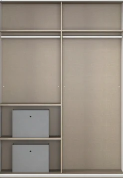 rauch Schwebetürenschrank »Kleiderschrank Schrank Garderobe REFLECT« inkl. praktischer Innenausstattung mit 2 Stoffboxen MADE IN GERMANY