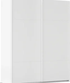 rauch Schwebetürenschrank »Kleiderschrank Schrank Garderobe Schlafzimmerschrank SCALE-TRIO« edle dreigeteilte Front, 2 Zierleisten in Griff-Farbe MADE IN GERMANY