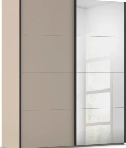 rauch Schwebetürenschrank »Kleiderschrank Schrank Garderobe Schlafzimmerschrank SCALE-FYRA« edle viergeteilte Türen mit Spiegel und vielen Farben MADE IN GERMANY
