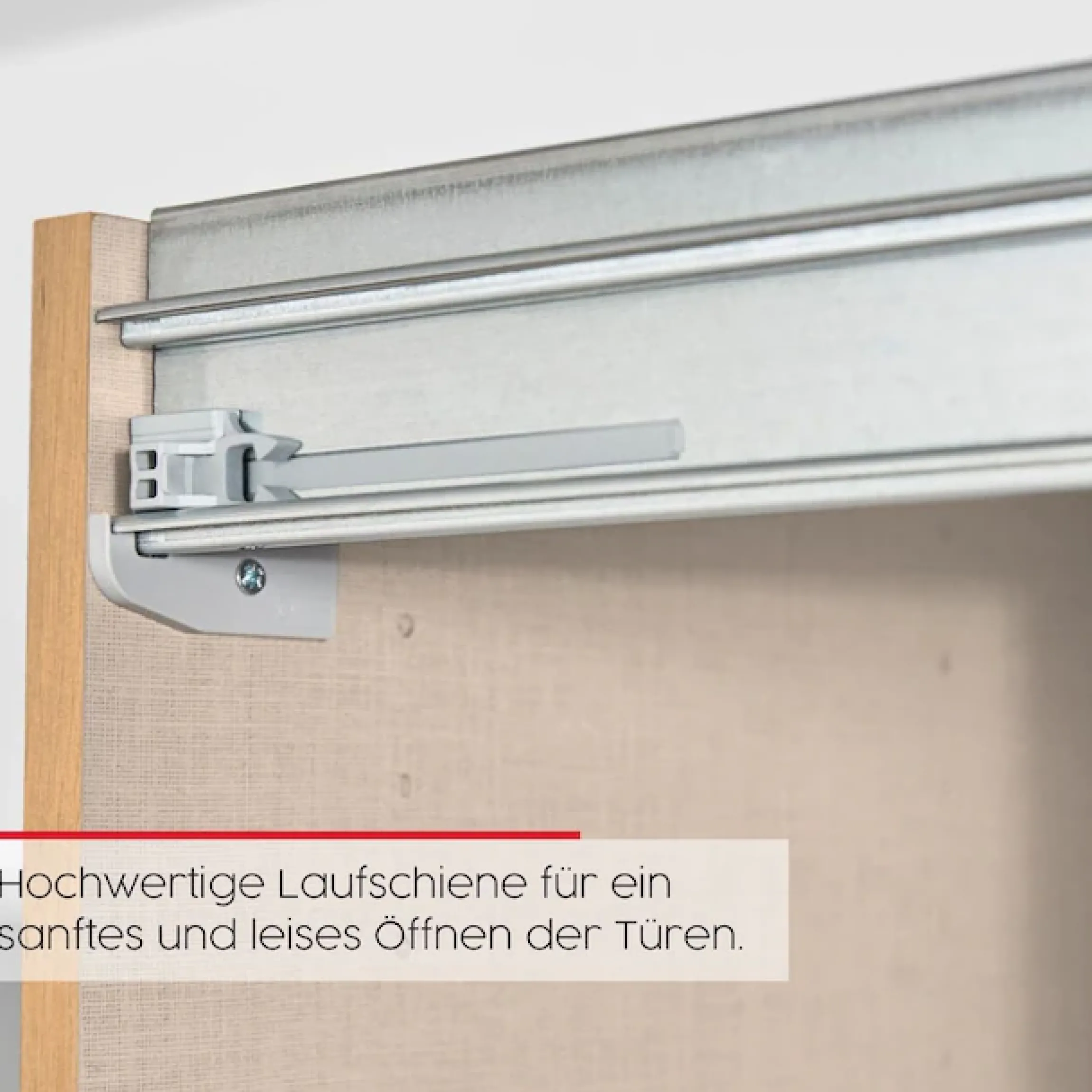 rauch Schwebetürenschrank »Kleiderschrank Schrank Garderobe Schlafzimmerschrank SCALE-LINE« edle Optik mit Bauchbinde mit Glas/Spiegel-Front MADE IN GERMANY