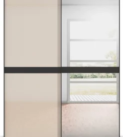 rauch Schwebetürenschrank »Kleiderschrank Schrank Garderobe Schlafzimmerschrank SCALE-LINE« edle Optik mit Bauchbinde mit Glas/Spiegel-Front MADE IN GERMANY