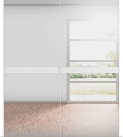 rauch Schwebetürenschrank »Kleiderschrank Schrank Garderobe Schlafzimmerschrank SCALE-LINE« edle Optik mit Bauchbinde in Korpusfarbe Spiegelfront MADE IN GERMANY