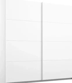 rauch Schwebetürenschrank »Kleiderschrank Schrank Ankleide Garderobe Schlafzimmerschrank MEMPHIS« Breiten: 180/225/270 cm, Höhe 210 cm,mit Spiegel und Metallgriffleisten in Weiß MADE IN GERMANY