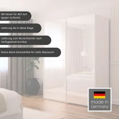 rauch Schwebetürenschrank »Kleiderschrank Schrank Garderobe Schlafzimmerschrank SCALE-FYRA« edle viergeteilte Türen, Spiegelfront und viele Farben MADE IN GERMANY