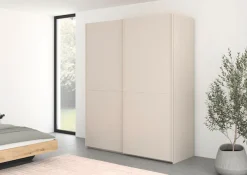 rauch Schwebetürenschrank »Kleiderschrank Schrank Garderobe Schlafzimmerschrank SCALE-LINE« edle Optik mit Bauchbinde in Korpusfarbe Dekorfront MADE IN GERMANY