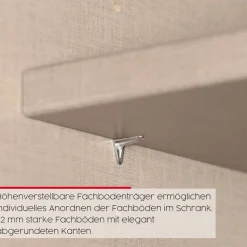 rauch Schwebetürenschrank »Kleiderschrank Schrank Garderobe Wäscheschrank TEGIO« mit hochwertigen Holzdekoraufleistung und Glasfront MADE IN GERMANY