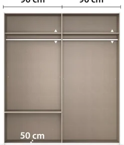 rauch Schwebetürenschrank »Kleiderschrank Schrank Garderobe Wäscheschrank ELARA mit Spiegel« praktische Schubladen optional farblich abgesetzt MADE IN GERMANY