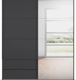 rauch Schwebetürenschrank »Kleiderschrank Schrank Garderobe Wäscheschrank ELARA mit Spiegel« praktische Schubladen optional farblich abgesetzt MADE IN GERMANY