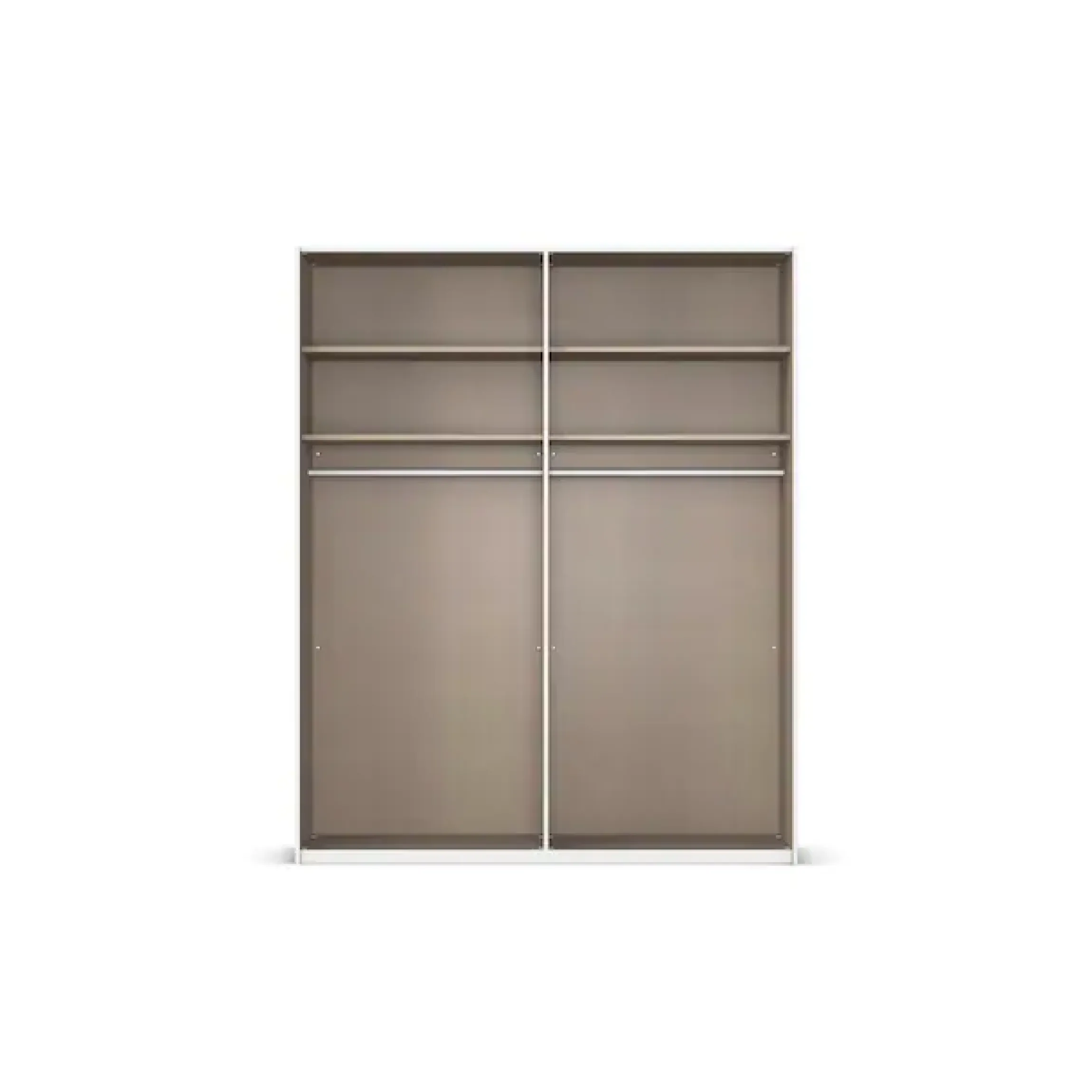 rauch Schwebetürenschrank »Kleiderschrank Schrank Garderobe Schlafzimmerschrank SCALE-TRIO« edle dreigeteilte Front mit 2 Zierleisten Spiegelfront MADE IN GERMANY