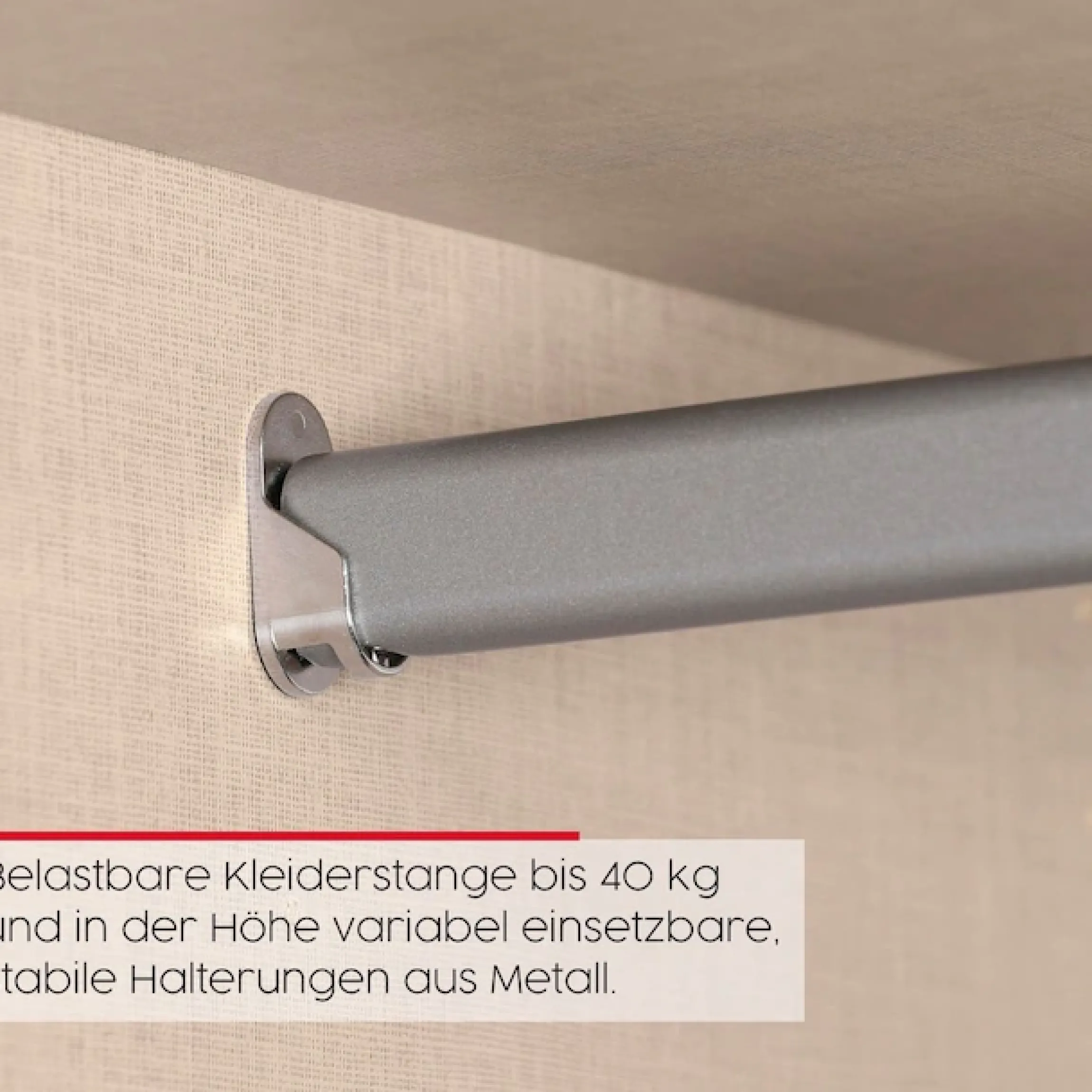 rauch Schwebetürenschrank »Kleiderschrank Schrank Garderobe Schlafzimmerschrank SCALE-TRIO« edle dreigeteilte Front mit 2 Zierleisten Spiegelfront MADE IN GERMANY