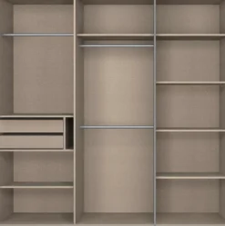 rauch Schwebetürenschrank »Kleiderschrank Schrank Garderobe Schlafzimmerschrank Ankleide KEPAN« optional mit Beleuchtung, Breiten: 211-368 cm, Höhen 213/233 cm,inkl. Schubladeneinsatz und Passepartout MADE IN GERMANY