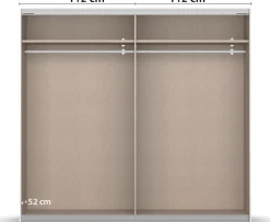 rauch Schwebetürenschrank »Kleiderschrank Schrank Garderobe Schlafzimmerschrank APOLLON« mit großzügigem Stauraum und abgesetzten Türenfeldern MADE IN GERMANY