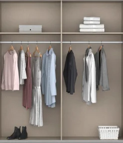 rauch Schwebetürenschrank »Kleiderschrank Schrank Garderobe Wäscheschrank SATURN« 3 verschiedene Ausstattungen BASIC/CLASSIC/PREMIUM (inkl. SOFT-CLOSE),zeitlose Farbkombinationen, B/H/T: 175/191/59 cm MADE IN GERMANY