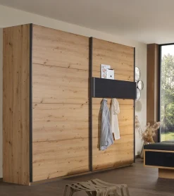 rauch Schwebetürenschrank »Kleiderschrank Schrank Garderobe Schlafzimmerschrank APOLLON« inkl. praktischem Hängeelement mit 6 Kleiderhaken MADE IN GERMANY