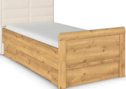 rauch Stauraumbett »Bett Einzelbett Stollenbett Bettkästen EVELYN« in Komforthöhe mit Polsterkopfteil sowie Schubladen MADE IN GERMANY