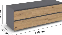rauch TV-Board »Joel« Breite 80 oder 120 cm,praktische und geräumige Schubladen MADE IN GERMANY