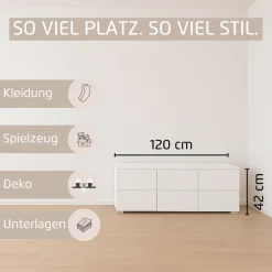 rauch TV-Board »Sideboard Kommode Lowboard TV-Schrank MAINZ« Breite 80 oder 120 cm,praktische und geräumige Schubladen MADE IN GERMANY