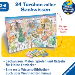 Ravensburger Adventskalender »Ravensburger Minis - Mein Adventskalender 2026 -Wieso? Weshalb? Warum?« ab 3 Jahren