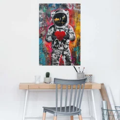 Reinders! Poster »Astronauten-Graffiti« Kinderzimmer - Mehrfarbig - 150 gr.Papier - Menschen - 61x91,5 cm