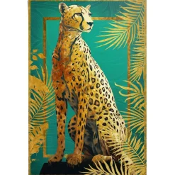 Reinders! Poster »Cheetah Pose« Teenager Zimmer - Gold - 150 gr.Papier - Tiere - 61x91,5 cm