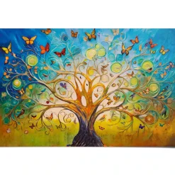 Reinders! Poster »Colourful Tree of Life« Hobbyraum - Mehrfarbig - 150 gr.Papier - Kunst - 91,5x61 cm
