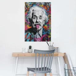 Reinders! Poster »Einstein Tongue« Hobbyraum - Mehrfarbig - 150 gr.Papier - Street Art - 61x91,5 cm