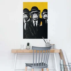 Reinders! Poster »Gangster Brothers« Teenager Zimmer - Schwarz - 150 gr.Papier - Tiere - 61x91,5 cm