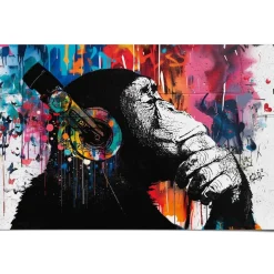 Reinders! Poster »Graffiti chimp« Teenager Zimmer - Mehrfarbig - 150 gr.Papier - Street Art