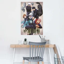 Reinders! Poster »Jujutsu Kaisen - Jujutsushi« Teenager Zimmer - Mehrfarbig - 150 gr. Papier - Cartoons - 61x91,5 cm