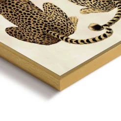 Reinders! Poster »Loving Cheetas« Hobbyraum - Gelb - MDF - Tiere - 30x40 cm