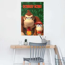 Reinders! Poster »Nintendo - Donkey Kong and Diddy Kong« Kinderzimmer - Mehrfarbig - 150 gr.Papier - Games - 61x91,5 cm