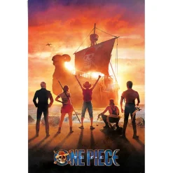 Reinders! Poster »One Piece - straw hat pirates« Teenager Zimmer - Orange - 150 gr. Papier - Cartoons - 61x91,5 cm