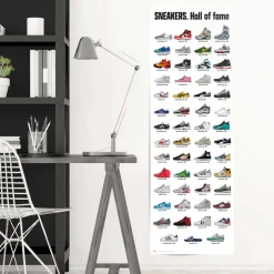 Reinders! Poster »Sneakers - hall of fame« Teenager Zimmer - Mehrfarbig - 170 gr. Papier - Fashion - 53x158 cm