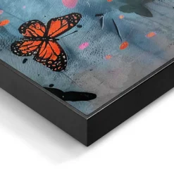 Reinders! Wandbild »Streetart-Schmetterlinge« Hobbyraum - Inspiriert von Banksy - Mehrfarbig - MDF - 140x100 cm