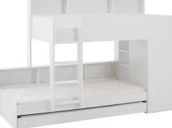 Relita Etagenbett 2 Schlafgelegenheiten, Kleiderschrank, Regalablagen u. Bettschublade
