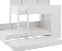 Relita Etagenbett 2 Schlafgelegenheiten, Kleiderschrank, Regalablagen u. Bettschublade
