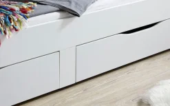 Relita Stauraumbett »Rene« ausziehbarer Unterbau und 2 Schubladen. Lieferung ohne Matratze