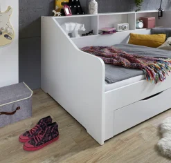 Relita Stauraumbett »Rene« ausziehbarer Unterbau und 2 Schubladen. Lieferung ohne Matratze
