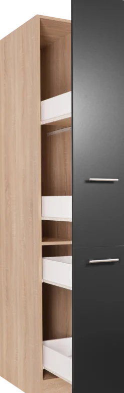 RESPEKTA Apothekerschrank »Merle« Breite 30 cm, Metallstangengriffe, Höhe 200 cm