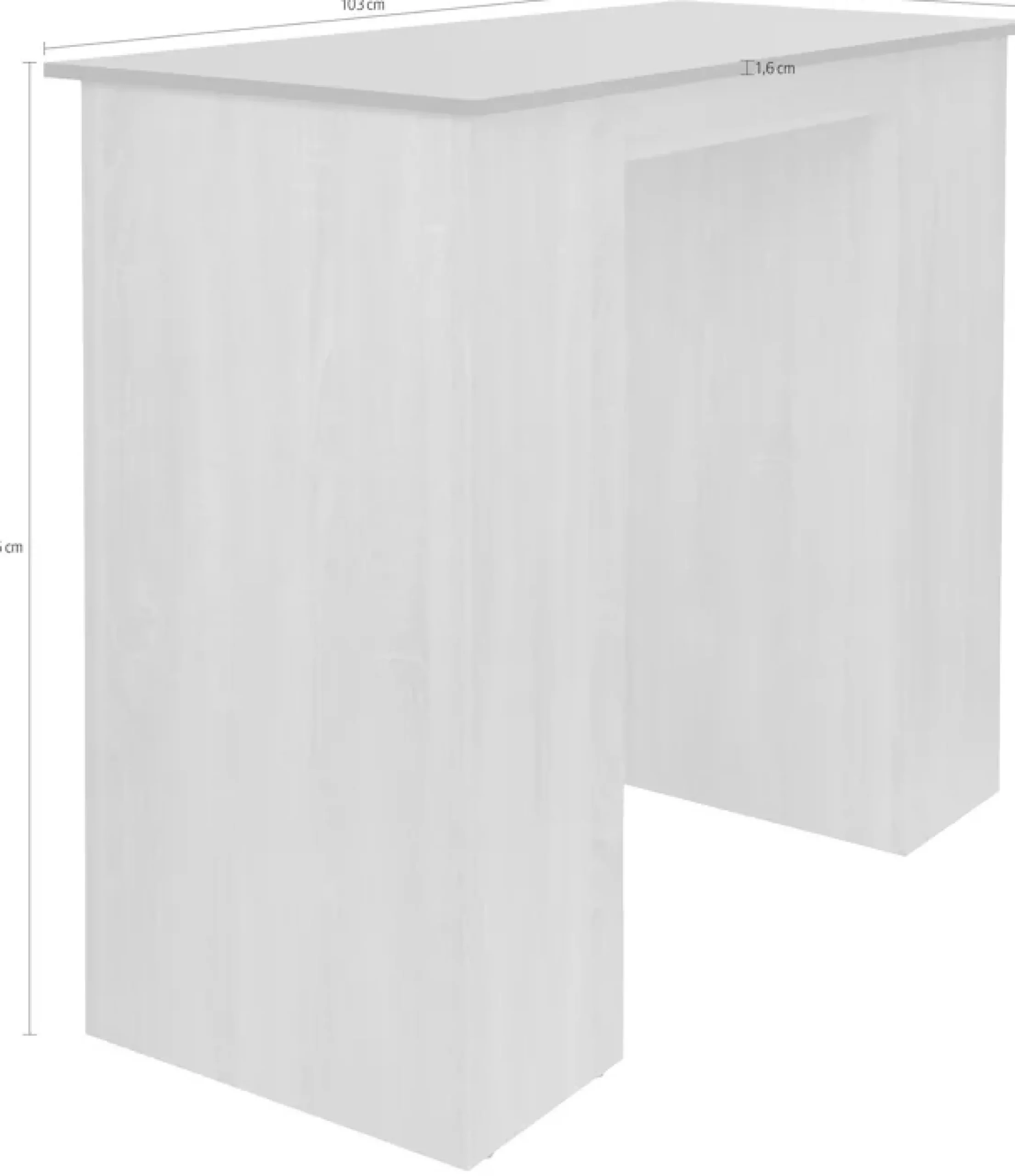 RESPEKTA Bartisch »Merle« Breite 103 cm, Belastbarkeit bis zu 40 kg