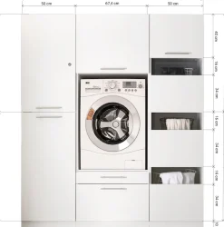 RESPEKTA Mehrzweckschrank-Set »Clara-Set 11« Schrankelemente einzeln erhältlich, 3 Stk. tlg.